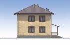 Проект индивидуального двухэтажного жилого дома с террасой